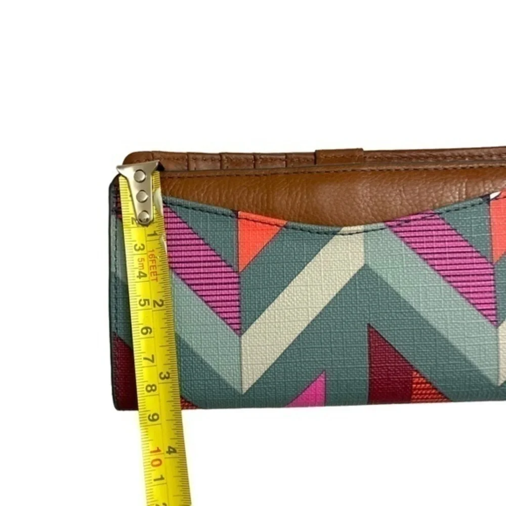 Fossil geometric multicolor wallet
